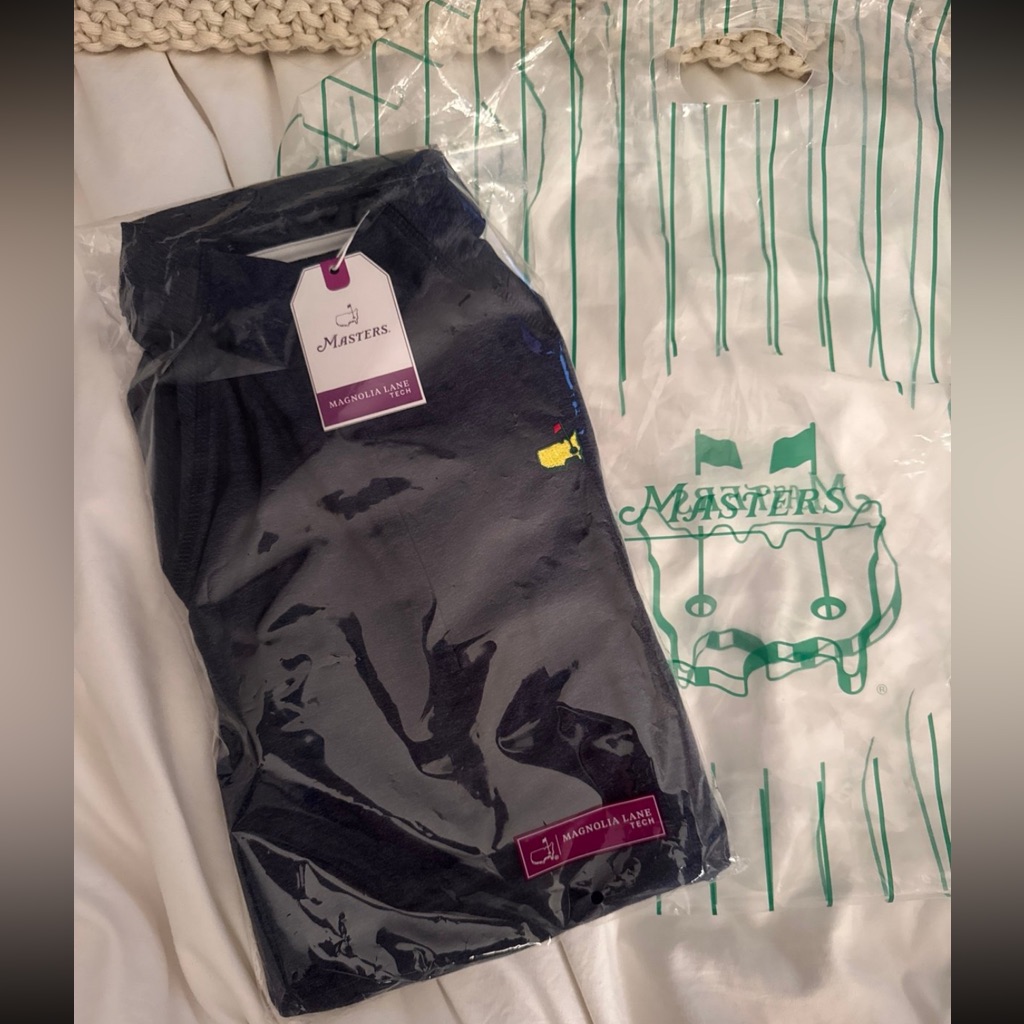 Masters Navy Tech ZipUp With Yellow Masters Emblem